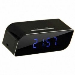 Réveil matin avec Caméra Cachée HD détecteur de mouvement 1080P Wifi vision de nuit