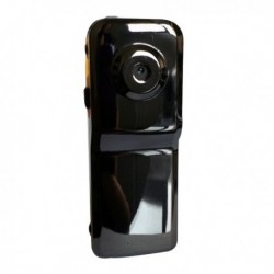 Mini caméra espion fabriquée en métal noire brillante