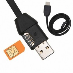 Câble chargeur USB Traceur de position GPS et micro espion