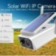 Caméra de surveillance à panneau solaire Wifi IP à détection PIR 