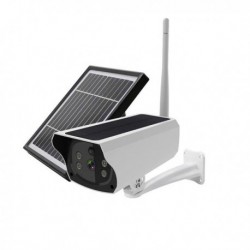 Caméra de surveillance Waterproof à panneau solaire détection de mouvement PIR
